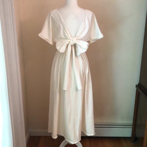 Free People Sorrento Midi Dress Ivory - Picture 11 of 15